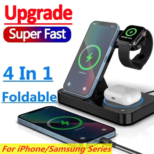 4 in 1 Foldable Wireless Charger