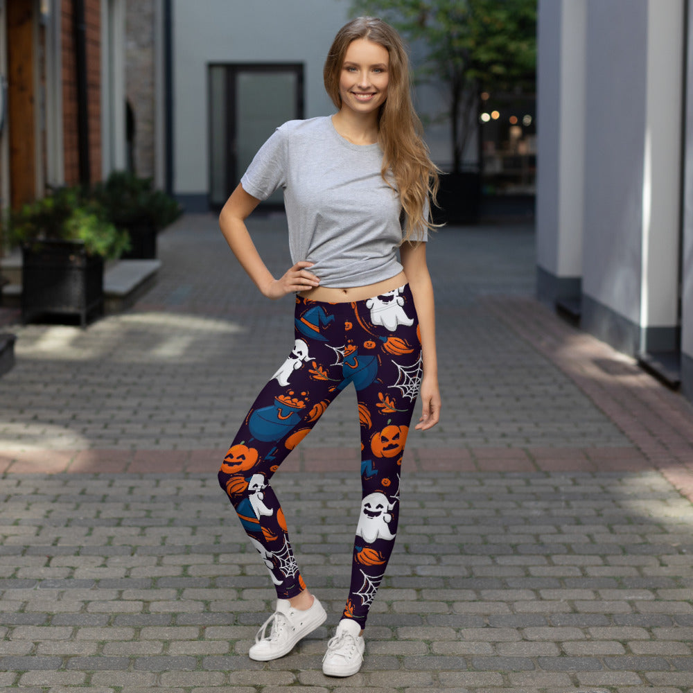 Ghosts and Pumpkins Leggings