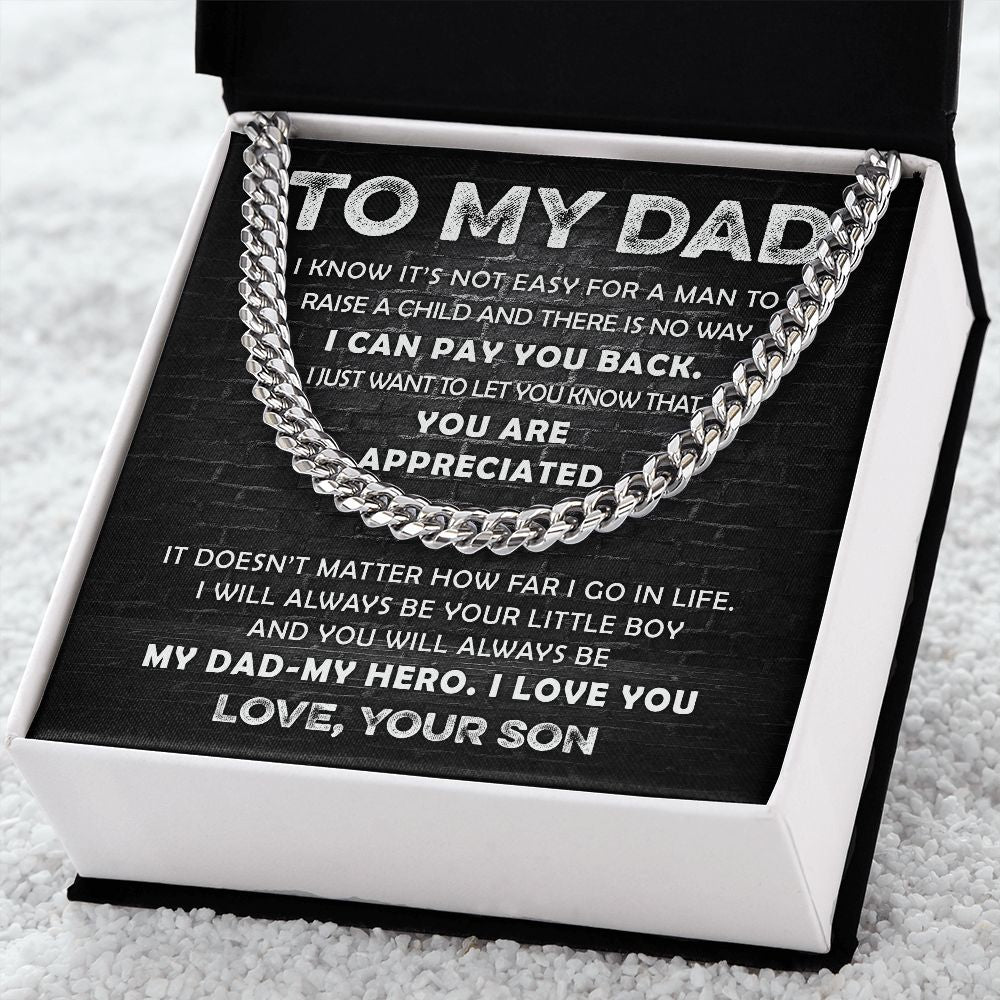 To My Dad - Appreciated